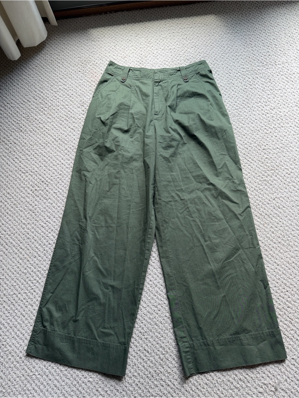 Sea New York green pleated pants